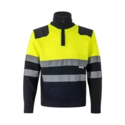 Maglione zip corta bicolore da Lavoro Alta Visibilità Velilla 301001