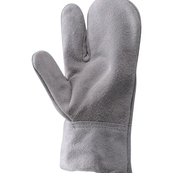 Manopola da lavoro in Pelle Crosta di Groppone 3 DITA - 110