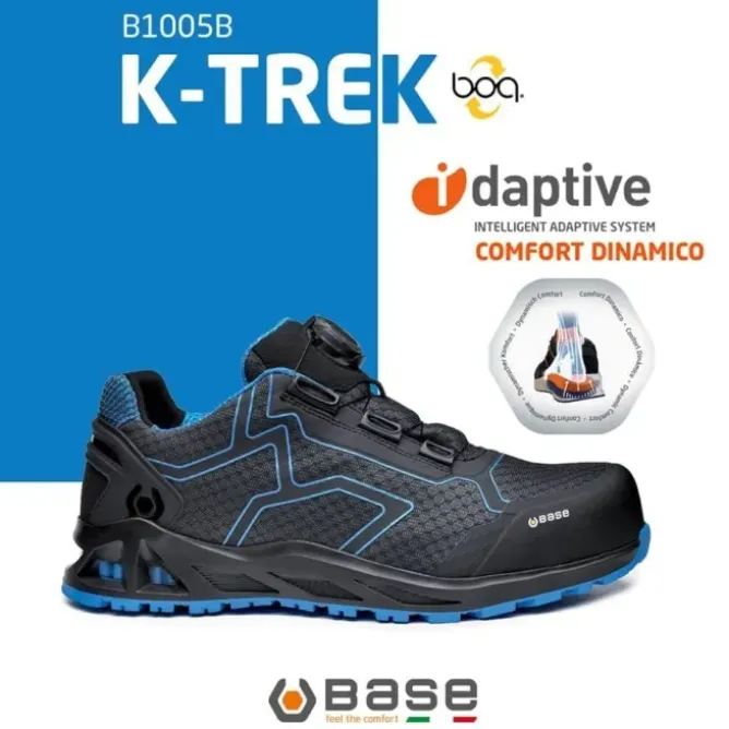 OUTLET - Scarpe Antinfortunistiche Base K-Trek S1P HRO SRC Estive traspiranti e leggere con chiusura BOA 2 - B1005B