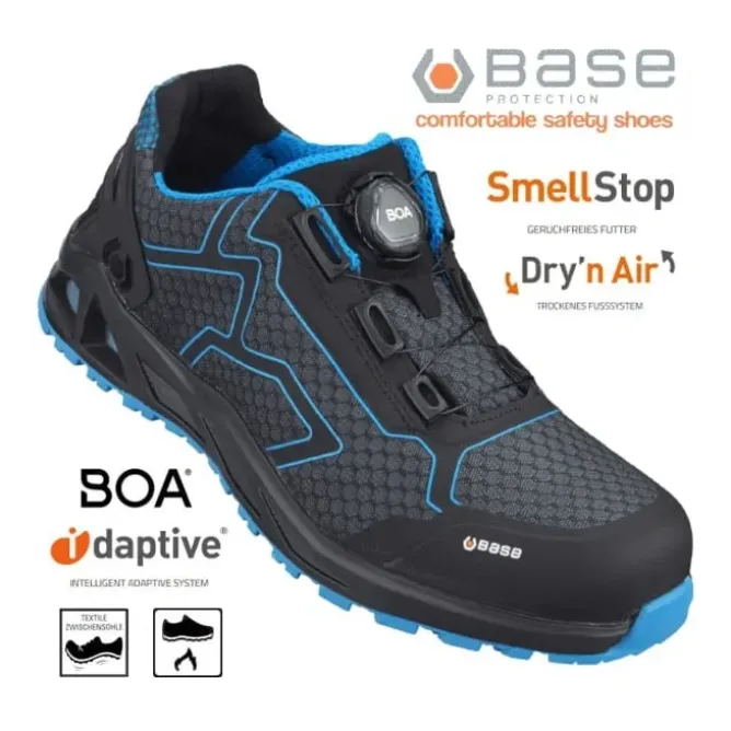 OUTLET - Scarpe Antinfortunistiche Base K-Trek S1P HRO SRC Estive traspiranti e leggere con chiusura BOA 2 - B1005B