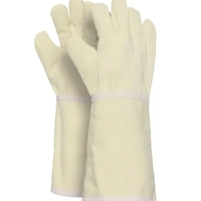 5 Paia - Guanti da lavoro Anticalore Aramidici cm 38- Issa Line 07291
