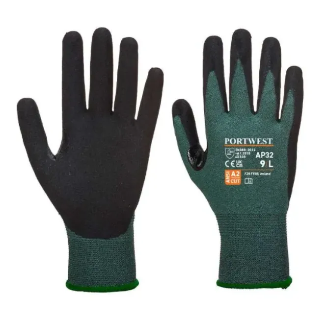 12 Paia - Guanti da Lavoro Antitaglio Dexti Pro - AP32 Portwest