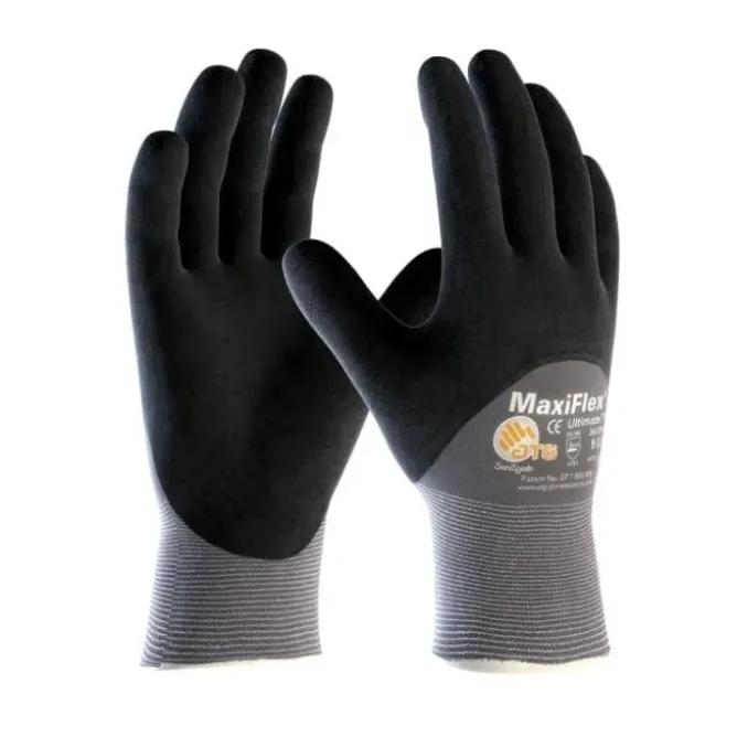 12 Paia - Guanti da Lavoro ATG Maxiflex Ultimate in Nitrile 34-875