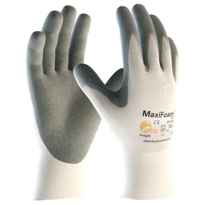 12 Paia - Guanti Da Lavoro ATG Maxifoam In Nitrile 34-600