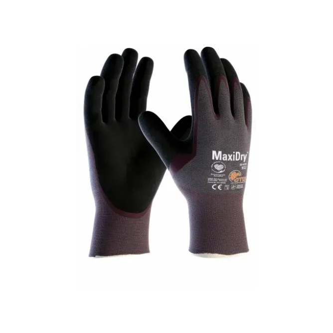 12 Paia - Guanti Da Lavoro ATG Maxidry In Nitrile 56-424