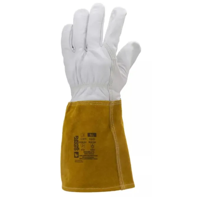 10 Paia - Guanti Da Lavoro Coverguard In Pelle Euroweld 1WEL10 Saldatore