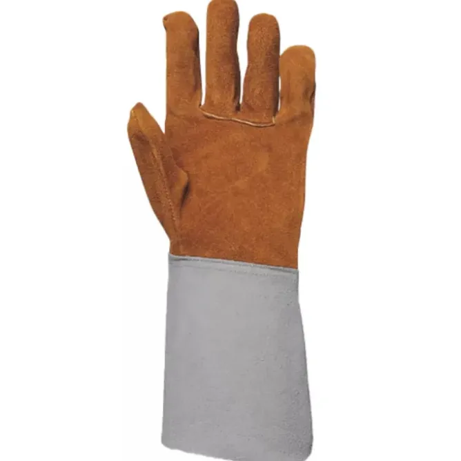 10 Paia - Guanti Da Lavoro Coverguard In Pelle Euroweld 1WEL25 Saldatore