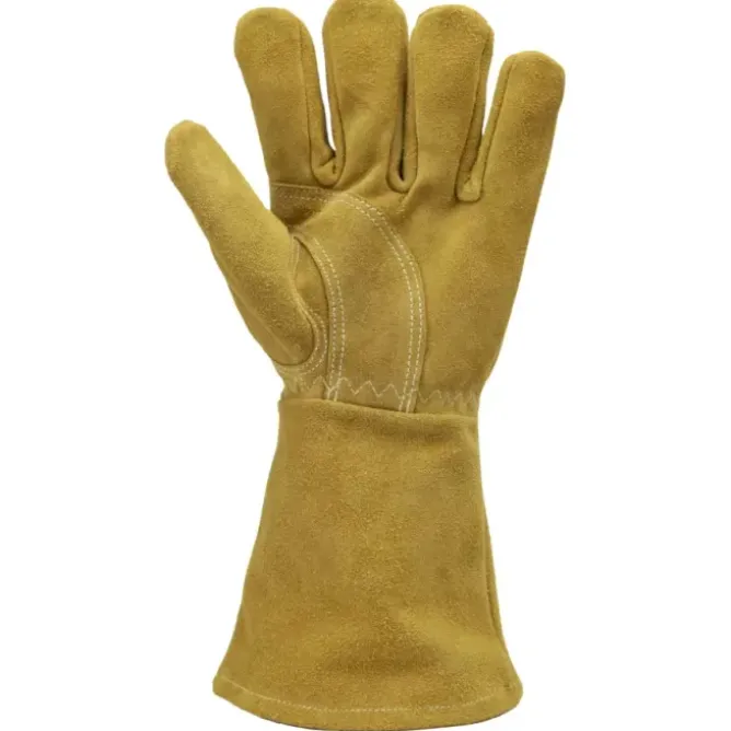 12 Paia - Guanti Da Lavoro Coverguard In Pelle Euroweld 1WEL300 Saldatore