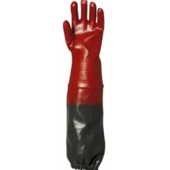 6 Paia - Guanti Da Lavoro Coverguard In PVC Eurochem MO3669 Rischio Chimico
