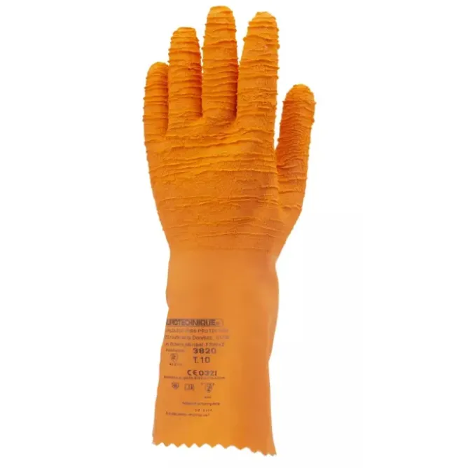 12 Paia - Guanti Da Lavoro Coverguard In Lattice Eurostrong MO3820 Rischio Chimico