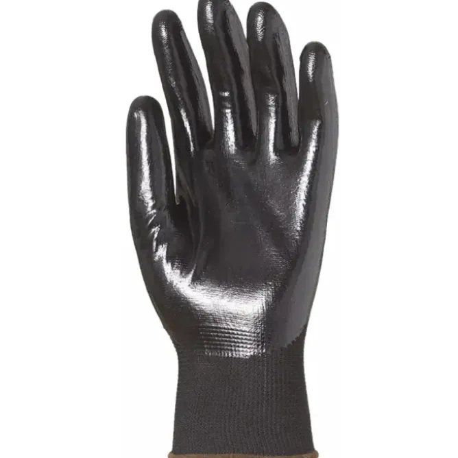 12 Paia - Guanti Da Lavoro Coverguard In Nitrile Eurolite 1NIAB Rischi Meccanici