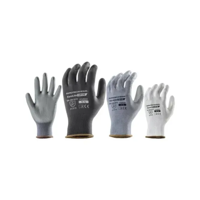 10 Paia - Guanti Da Lavoro Coverguard In Poliuretano Eurolite 1PUBB Rischi Meccanici