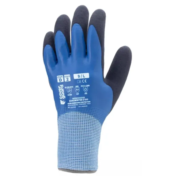 5 Paia - Guanti Da Lavoro Coverguard In Lattice Eurowinter 1WIND0 Antifreddo