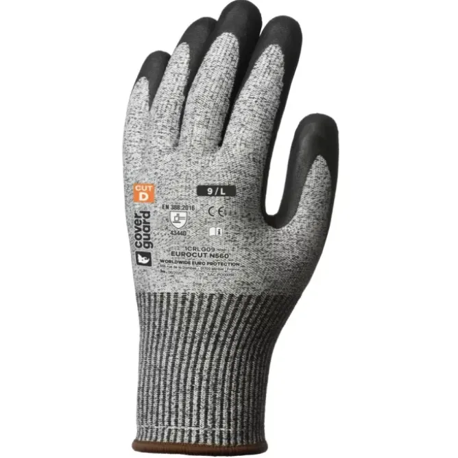 5 Paia - Guanti Da Lavoro Coverguard In Nitrile Eurocut 1CRLG Antitaglio