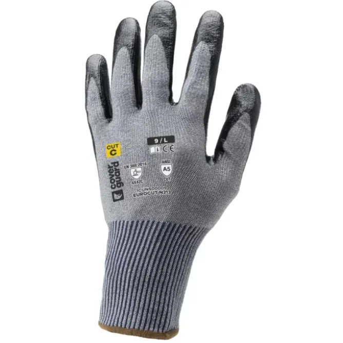 12 Paia - Guanti Da Lavoro Coverguard In Nitrile Eurocut 1CUNS00 Antitaglio