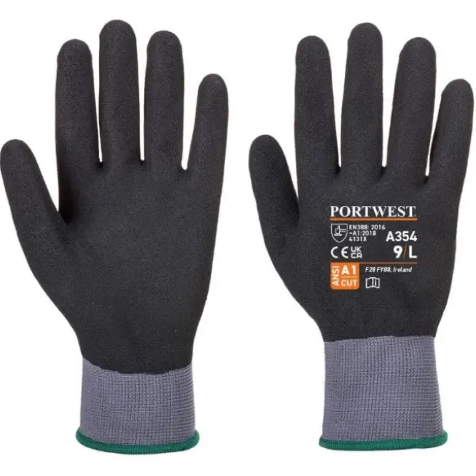 12 Paia - Guanti da Lavoro DermiFlex Ultra Pro - Schiuma PU/Nitrile - A354 Portwest