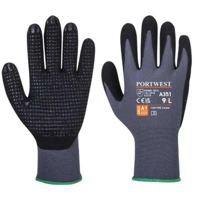 12 Paia - Guanti da Lavoro Dermiflex Plus - A351 Portwest