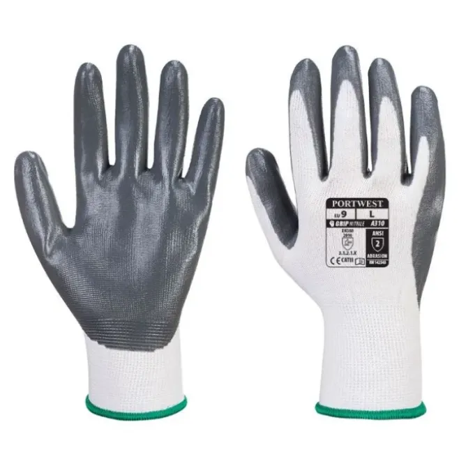 24 Paia - Guanti da Lavoro Flexo Grip in Nitrile - VA310 Portwest