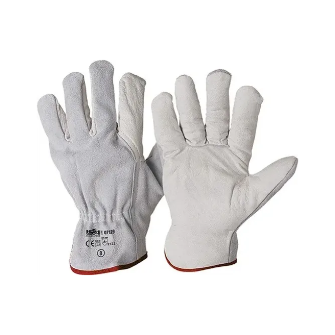 36 Paia - Guanti da lavoro in Pelle Fiore dorso Crosta Bovina - EN 388