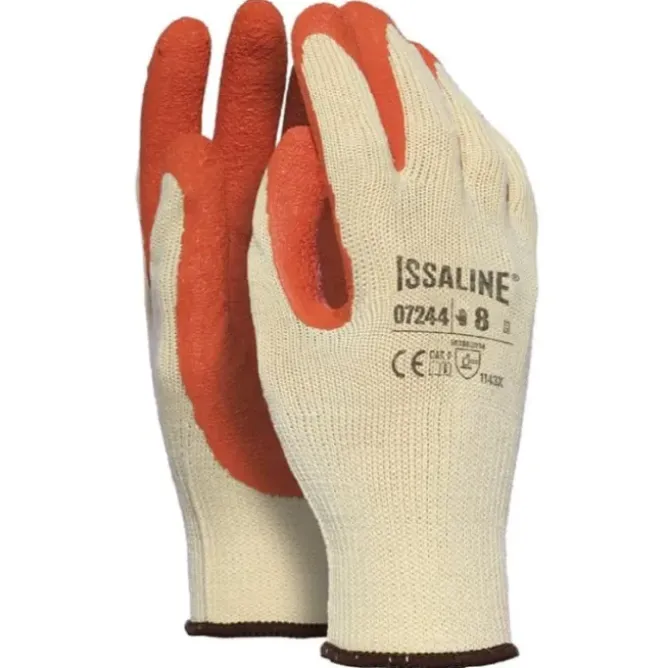 12 Paia - Guanti da lavoro in Poliestere e Cotone - Issa Line 07244