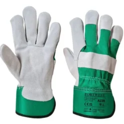 12 Paia - Guanti da Lavoro Premium Chrome Rigger - A220 Portwest