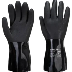 12 Paia - Guanti da Lavoro Protezione Chimica ESD in PVC - A882 Portwest