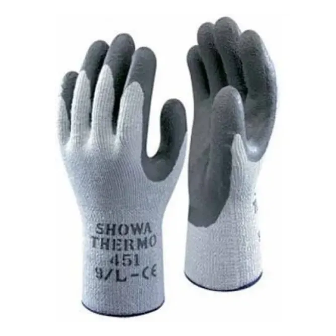 10 Paia - Guanti da lavoro Termici Invernali Antifreddo Showa Thermo 451 senza cuciture in Lattice - Termico sh451
