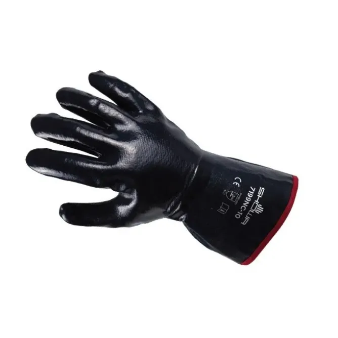 12 Paia - Guanti Showa 7199NC in Nitrile e cotone Jersey rinforzato sh7199NC