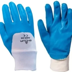 12 Paia - Guanto Showa 4400 Antiolio / Antiabrasione spalmato in Nitrile sh4400