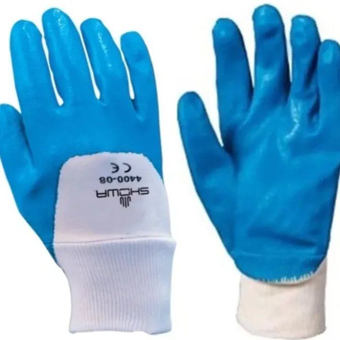12 Paia - Guanto Showa 4400 Antiolio / Antiabrasione spalmato in Nitrile sh4400