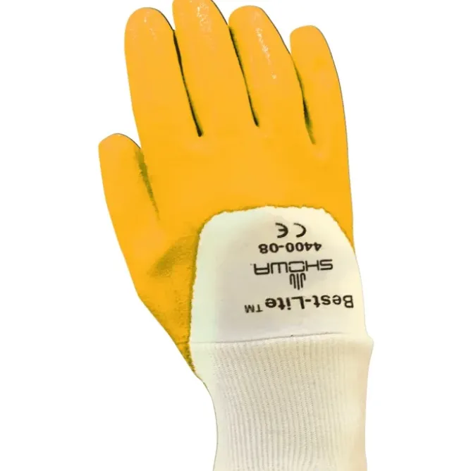 12 Paia - Guanto Showa 4400 Antiolio / Antiabrasione spalmato in Nitrile sh4400