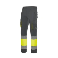 Pantalone bicolore da Lavoro 100% Cotone Alta Visibilità Multitasche Velilla 303007