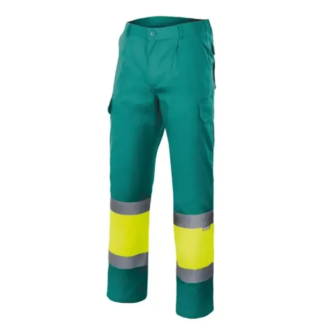 Pantalone bicolore da Lavoro Alta Visibilità Multitasche Velilla 157