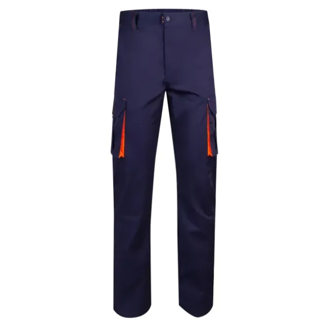 Pantalone bicolore da Lavoro Stretch Multitasche Velilla 103008S