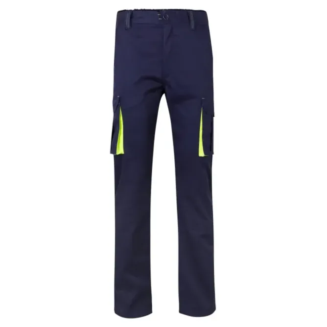 Pantalone bicolore da Lavoro Stretch Multitasche Velilla 103008S