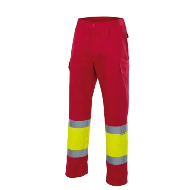 Pantalone bicolore foderato da Lavoro Alta Visibilità Multitasche Velilla 156