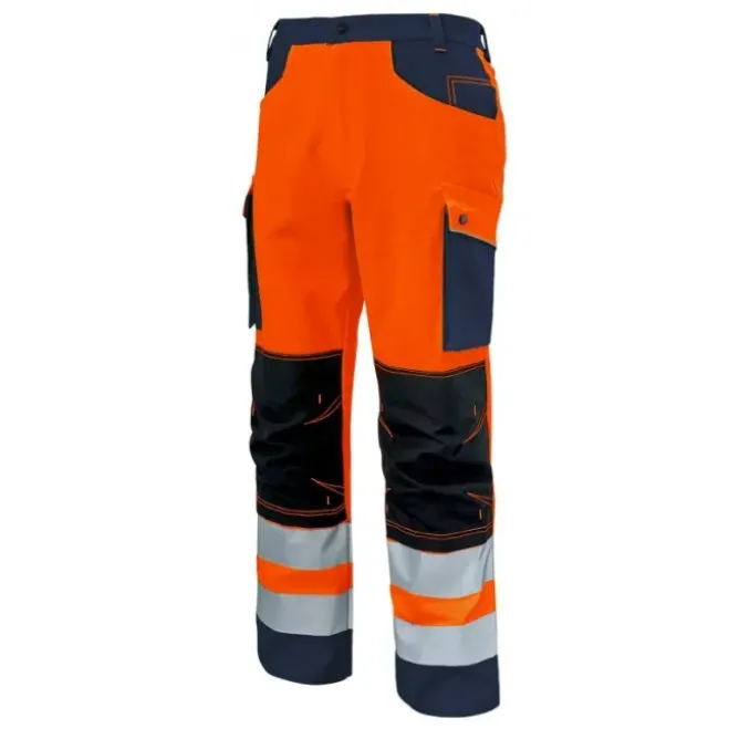 Pantalone con ginocchiere da Lavoro Alta Visibilità Multitasche Molinel Roady 12ROPNPGJF/MA