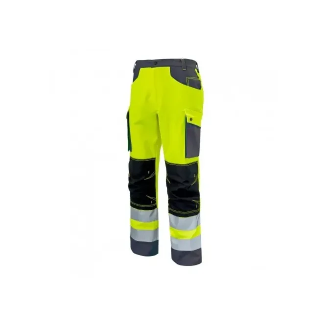 Pantalone con ginocchiere da Lavoro Alta Visibilità Multitasche Molinel Roady 12ROPNPGJF/MA