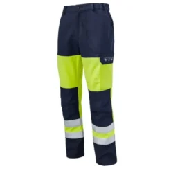 Pantalone con ginocchiere da Lavoro Multirischio Alta Visibilità Multitasche Molinel Roady Safeline SAFEPN88ASO/NA