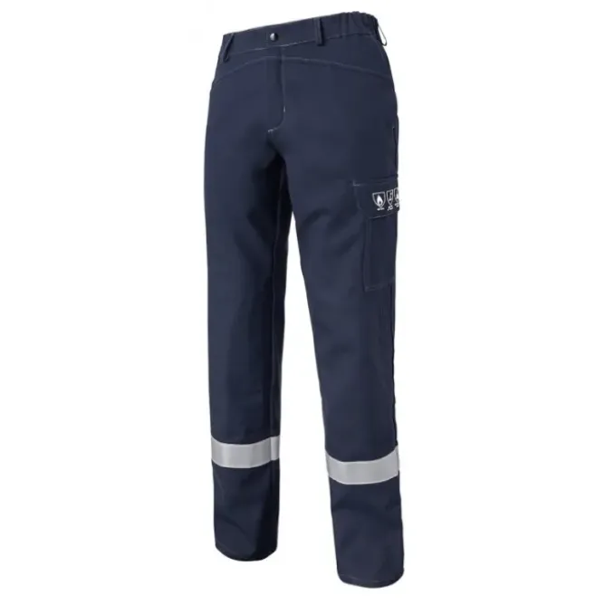 Pantalone con ginocchiere da Lavoro Multirischio Alta Visibilità Multitasche Molinel Techprotect TECHPN88BRNAV