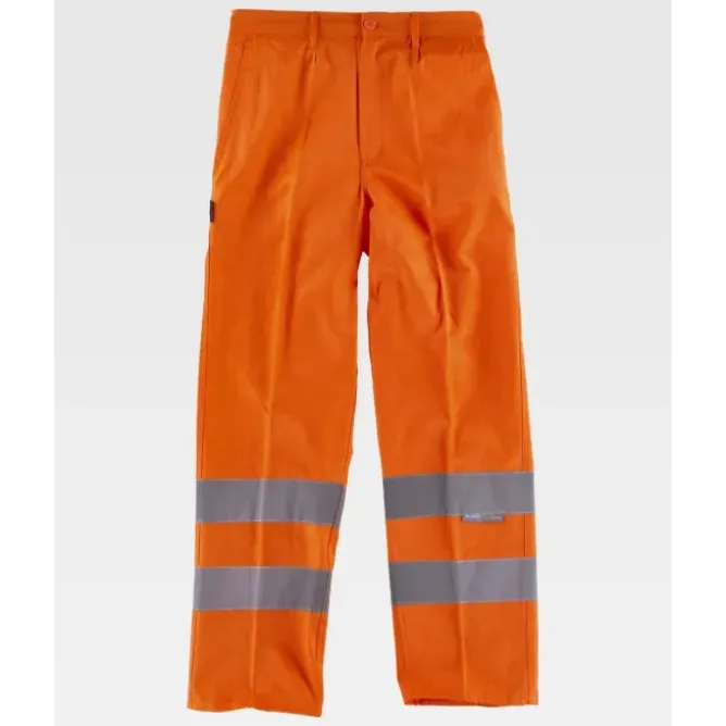 Pantalone da Lavoro Alta Visibilità con Bande Rinfrangenti C3915 - Workteam