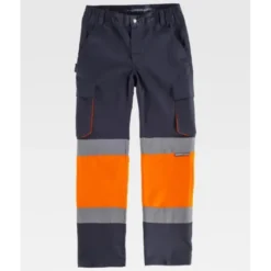 Pantalone da Lavoro Bicolore Alta Visibilità C3218 - Workteam