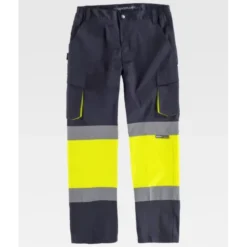 Pantalone da Lavoro Bicolore Alta Visibilità C3218 - Workteam