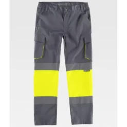 Pantalone da Lavoro Bicolore Alta Visibilità C3218 - Workteam