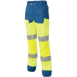 Pantalone da Lavoro con ginocchiera Alta Visibilità Multitasche Molinel Luklight 2460.2351.044