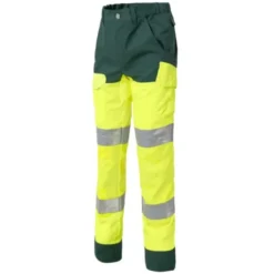 Pantalone da Lavoro con ginocchiera Alta Visibilità Multitasche Molinel Luklight 2460.2351.044