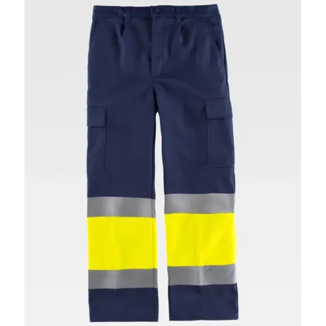 Pantalone da Lavoro Invernale Multitasche Alta Visibilità C4028 - Workteam