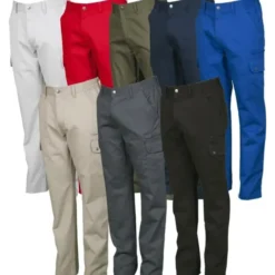 Pantalone Da Lavoro Multitasche 100% Cotone Twill Forest - Payper AY 7332