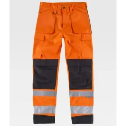 Pantalone da Lavoro Multitasche Combinato Alta Visibilità C2912 - Workteam