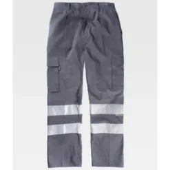 Pantalone da Lavoro Multitasche Bande Rinfrangenti B1447 - Workteam